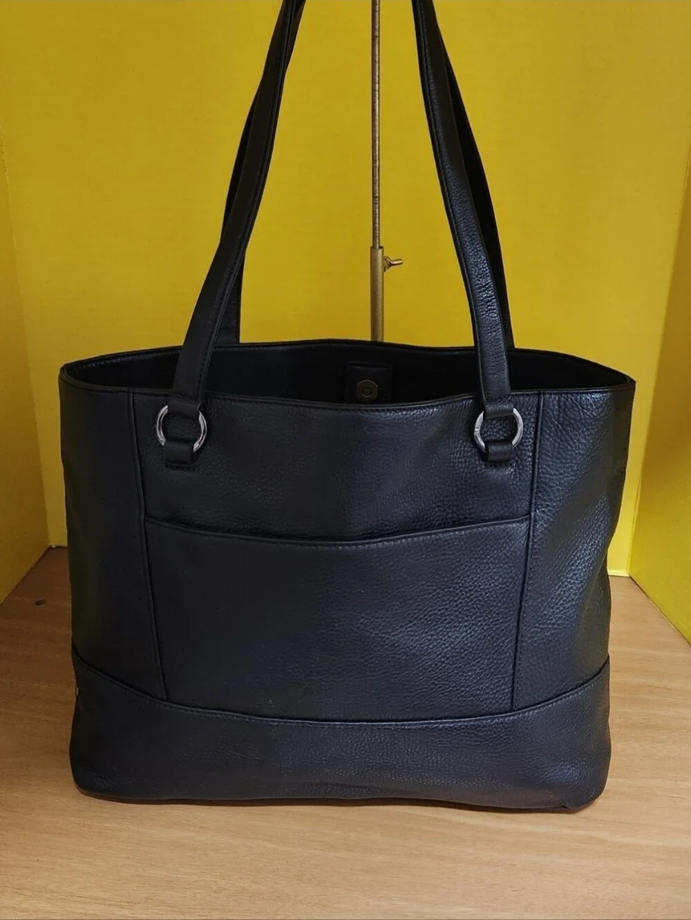 Hammitt Classic Black Leather  Anderson Tote Bag